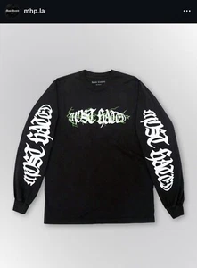 Camiseta Most Hated Los Angeles Hombre Extra Grande Manga Larga Logotipo Deletreado Gráfico - Imagen 1 de 8