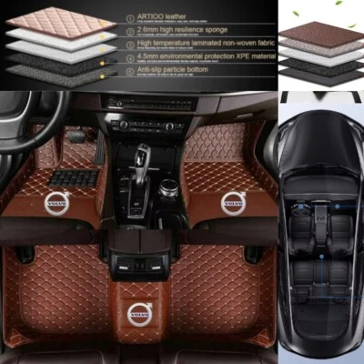 Alfombrillas de coche personalizadas para Volvo todos los modelos alfombrillas delanteras y traseras de lujo forros Foto 1 de 4