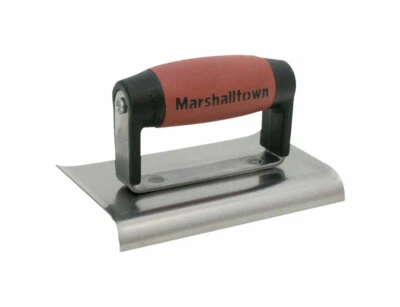 MARSHALLTOWN TROWEL CO Marshalltown 6-Inch by 3-Inch Edger with DuraSoft Handle, 136D
