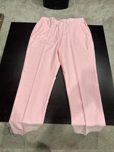 Polo Ralph Lauren Pink Pleated Lightweight Dress Pants Mens Size 38 X 30 Vintage - Picture 1 of 8