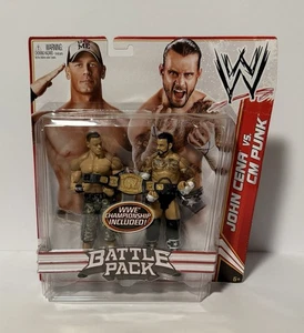 WWE Mattel 2012 Battle Pack John Cena Vs CM Punk Action Wrestling Figuren - Bild 1 von 2