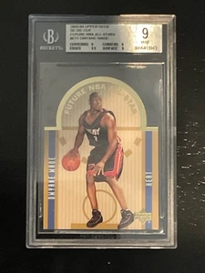 2003-04 Upper Deck SE Die-Cut Future NBA All-Stars Dwyane Wade RC HOF BGS 9.0 - Picture 1 of 2