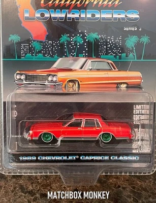 Chevrolet Caprice California Lowrider Chase Chevy 1989 Greenlight Green Machine Foto 1 de 4