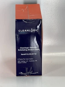 Box of 6 - CleanLogic Detoxify Exfoliating Stretch Cloth CLCH-217-6 - NEW - Picture 1 of 2