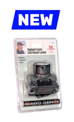 Harbor Freight Swivel Lens Head Lamp Water Resistant Lightweight On/Off Button - Image 1 of 4