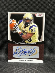 2009 SAGE #A33 LeSean McCoy Rookie Auto RC Pitt Philadelphia Eagles - Picture 1 of 2