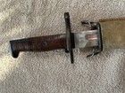 U.S. Model 1905 bayonet marked SA1915. U.S. 610471. Model 1910 type 1 woven scab