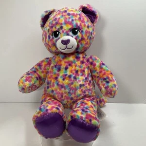 Build-A-Bear Rainbow Confetti Leopard/Cat 16 in. Soft Plush (2017) - Picture 1 of 11