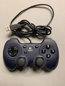 Logitech Dual Action USB Game Controller for PC/Mac Black/Bluish Dual Action - Picture 1 of 3