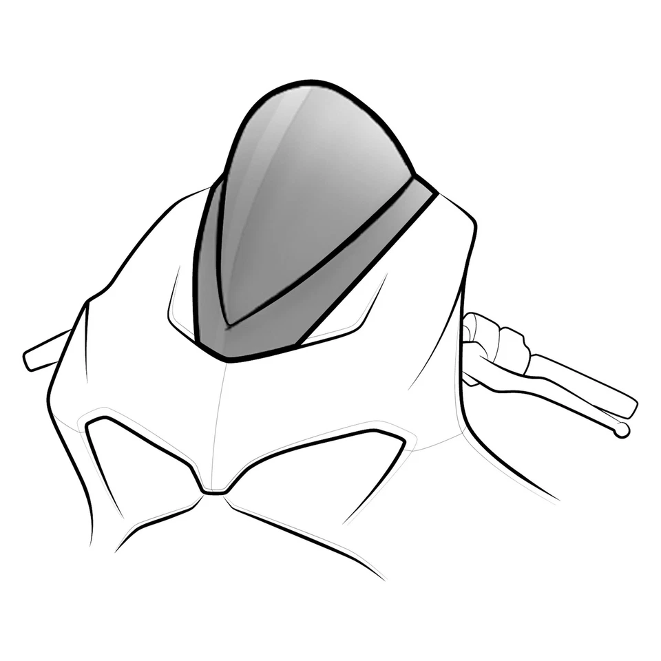 For Kawasaki Ninja ZX6R 2004 Puig 1335A Racing Screen - Изображение 1 из 1