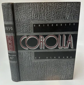 1939 University of Alabama COROLLA Yearbook Bear Bryant Rex Kennamer Liz Taylor - Picture 1 of 24