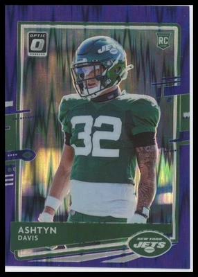 2020 Panini Donruss Optic Purple Shock Rookie Ashtyn Davis #145 New York Jets - Image 1 of 2