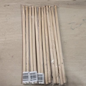 6 pares de baquetas de estudiante punta de madera 5A sin marca - Imagen 1 de 8