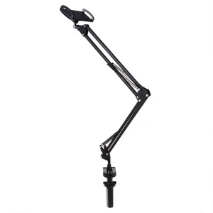 Desktop Folding Bracket Tablet Arm Long Mount Articulating Phone Flexible - Photo 1 sur 12