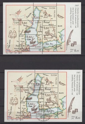Finland 1985 Mi BL1 stamp exibition FINLANDIA 88 (1st S/S) MNH & Pre-Cancelled - Image 1 of 3