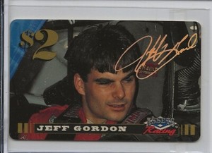 1995 Assets Racing Jeff Gordon $2 Signature Unused Phone Card