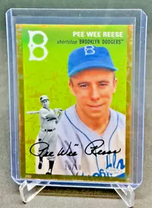 2023 Topps Chrome Platinum Anniversary PEE WEE REESE Gold Refractor 10/50 #458 - Picture 1 of 2