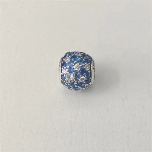 Pandora Cristales Azules S925 Dije Cuentas Cielo Mosaico Pavé Mixto - Imagen 1 de 4