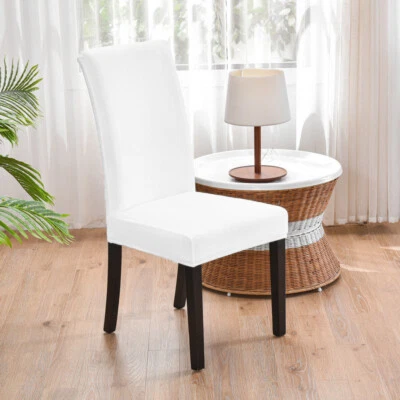 Funda de silla de terciopelo para comedor elástica gruesa cubierta de silla de terciopelo 1/4/6/8 piezas Foto 1 de 4