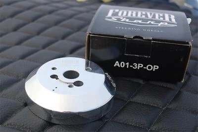 Adaptador de buje pulido para volante de 3 orificios (Flaming River, Ididit, GM, Chevy) Foto 1 de 4