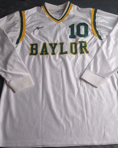 Reebok Team Uniform Baylor Bears Long Sleeve Jersey Stitched Sz L Adult USA MADE Cover