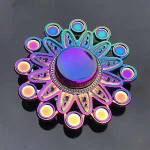 Fidget Metal Spinner Rainbow Finger Spinners High Speed Hand Toys Stress Relief - Picture 1 of 168