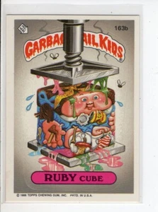 RUBY CUBE TOPPS CUBO DE BASURA NIÑOS TARJETA SERIE 4 #163B EN MUY BUENA CONDICIÓN - Imagen 1 de 1