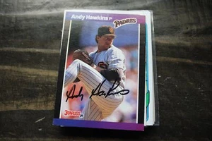 ANDY HAWKINS SAN DIEGO PADRES AUTOGRAPHED CARD - Picture 1 of 1