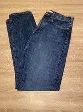 Reiss Straight Jeans Mens W30 L32 Blue Medium Wash Zip Fly Casual Denim Trousers