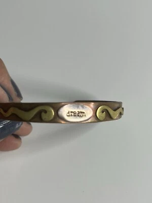 Brazalete "Dream" de latón plata cobre de gran alcance Foto 1 de 4