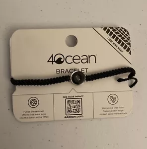 4ocean Osborne Reef Bracelet Black NEW - Picture 1 of 2