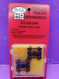 NOS Kadee Trucks - Vulcan Freight, Non Magnetic, Double Truss HO 515   - Picture 1 of 3