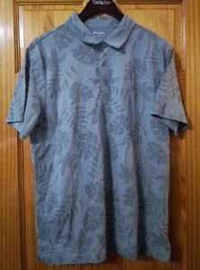 Old Navy Mens Hawaiian Green Polo Shirt Palm Trees Size Large NWT - Picture 1 of 5