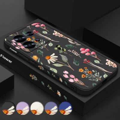 Funda de Teléfono TPU Flor para Xiaomi Redmi Note 14 13 12 11 Pro 13C Mi 13T 12T Cubierta Foto 1 de 4