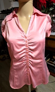 Sunny Leigh Pink, Button Down Blouse. Sz S. - Picture 1 of 4