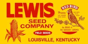 Lewis Seed Co. of Louisville, Kentucky NEW Sign 24x48" USA STEEL XL Size 10 lbs - Picture 1 of 1