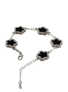 Lady Five Leaf Clover Cute Bracelet For Women - Picture 1 of 8