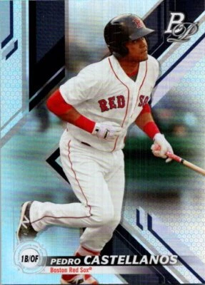 2019 Bowman Platinum #TOP-87 Pedro Castellanos Top Prospects - Image 1 of 2