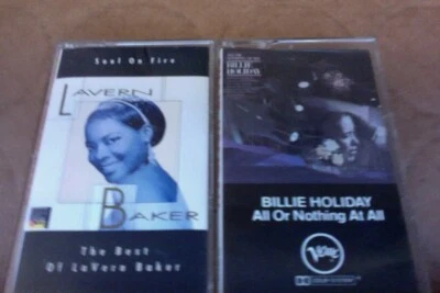 2 Jazz CASSETTE Billie Holiday All or Nothing at all The Best of Lavern Baker Foto 1 de 4