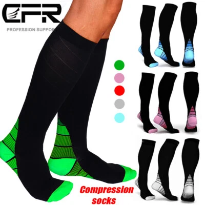 CFR Reisestrümpfe Stützstrümpfe Kompressionsstrümpfe Kniestrümpfe Bein Damen Herren