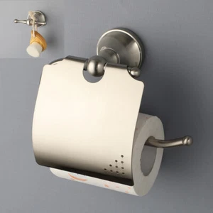 Bathroom Accessory Brushed Nickel Wall Mounted Clothes Hooks Paper Holder - Picture 1 of 17