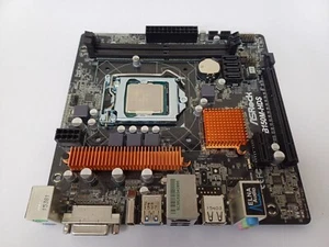 ASRock B150M-HDS LGA1151 DDR4 Micro-ATX Motherboard with BP + Intel i3-6100 CPU - Afbeelding 1 van 6