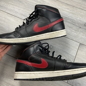 Las mejores ofertas en Jordan 1 RETRO MID Equipo Negro Rojo 2016 | eBay