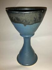 Vintage Hand Made Ceramic Chalice Goblet 