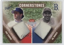 2002 Fleer Platinum Cornerstones Numbered /1000 Eric Karros Gil Hodges #30CS HOF
