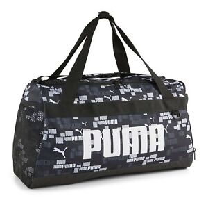 PUMA Challenger Duffel Bag S Schultertasche Tasche Puma Black - Logo AOP schwarz