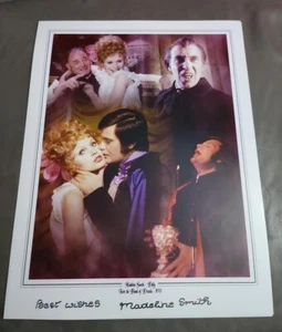 Madeline Smith Taste the blood of dracula montaje firmado a mano 16"" x 12"" con certificado de autenticidad - Imagen 1 de 2