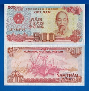 Viet Nam P-101 500 Dong Year 1988 Uncirculated Banknote - Picture 1 of 1