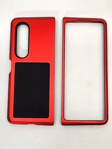 Funda de teléfono Galaxy Z plegable 4 de metal con marco de aluminio a prueba de golpes Goma suave Sil - Imagen 1 de 16