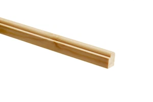 Pack of 3 Pine Staff Beads – 21mm x 15mm x 1 Metre (Softwood, Ready to Fit) - Picture 1 of 4